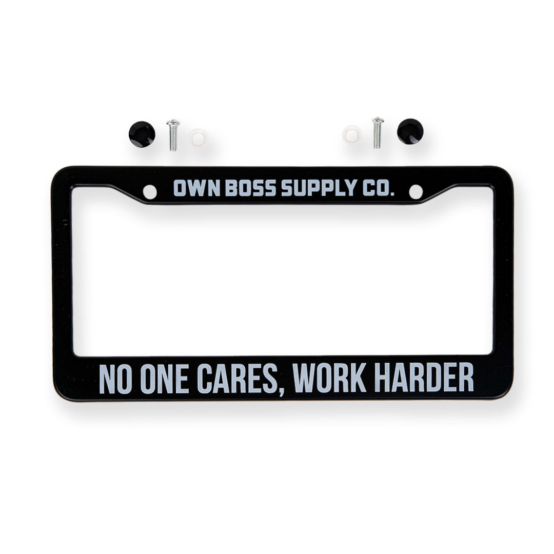 License Plate Frame - Own Boss Supply Co