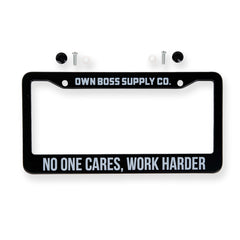 License Plate Frame - Own Boss Supply Co